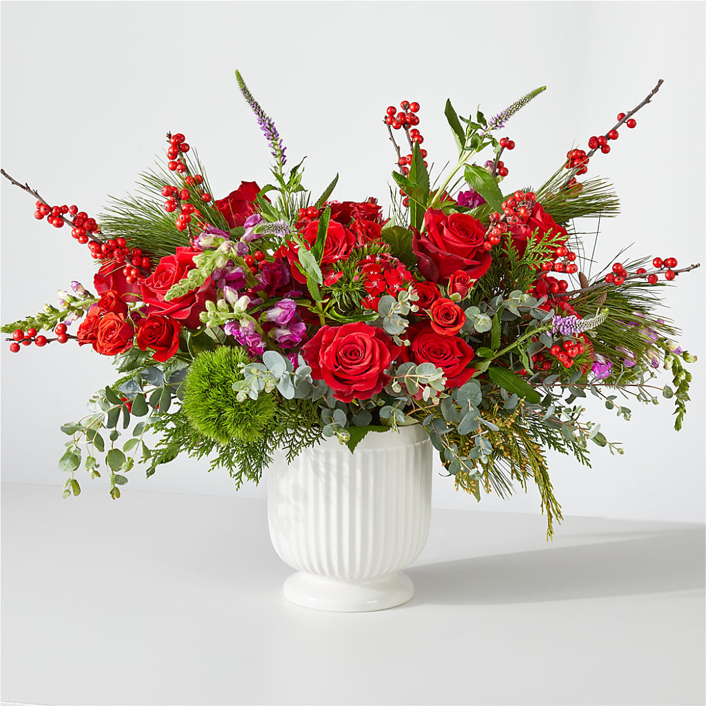 Big Red Bow Bouquet – Kroger, Cincinnati OH