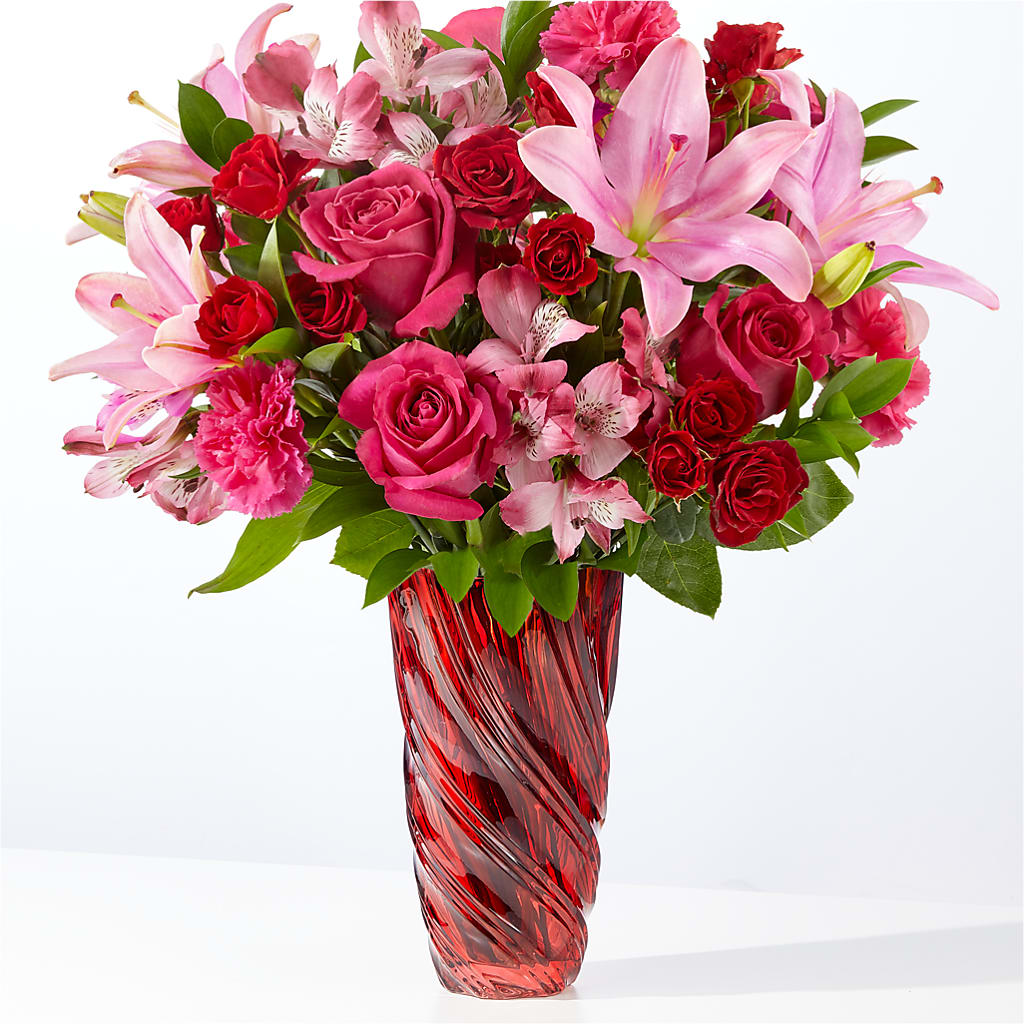In Love Bouquet with Luxe Swirl Vase – Kroger, Cincinnati OH