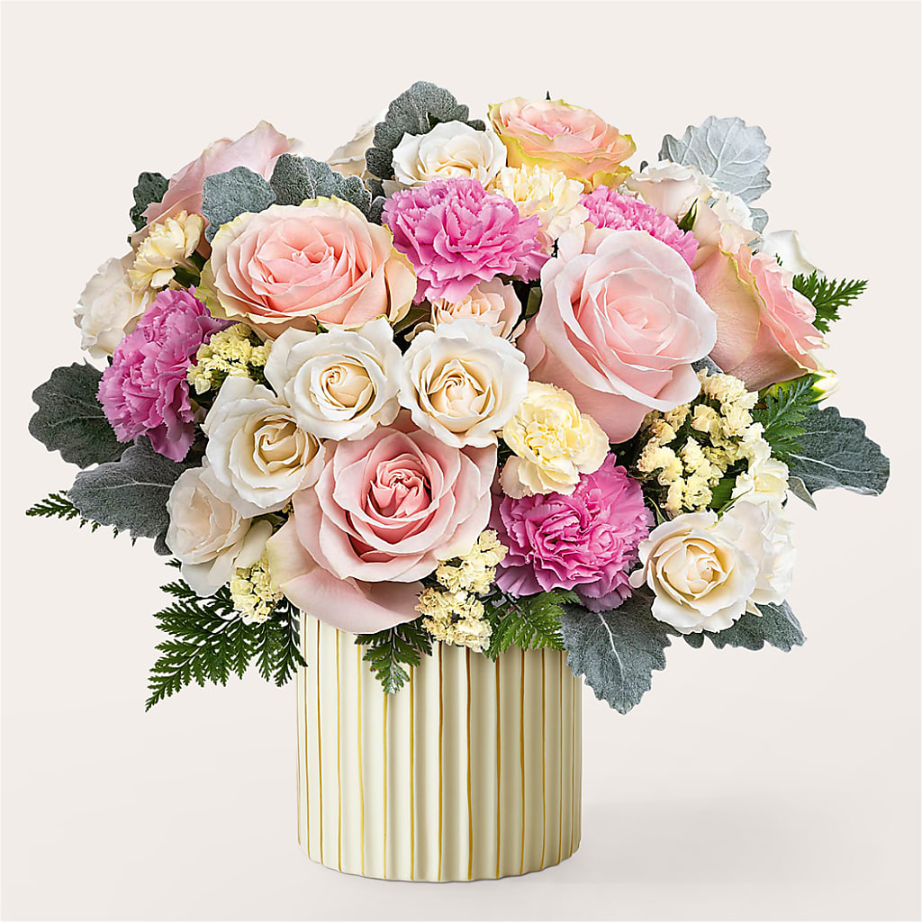 Blissful Moments Bouquet with Ivory Vase – Kroger, Cincinnati OH