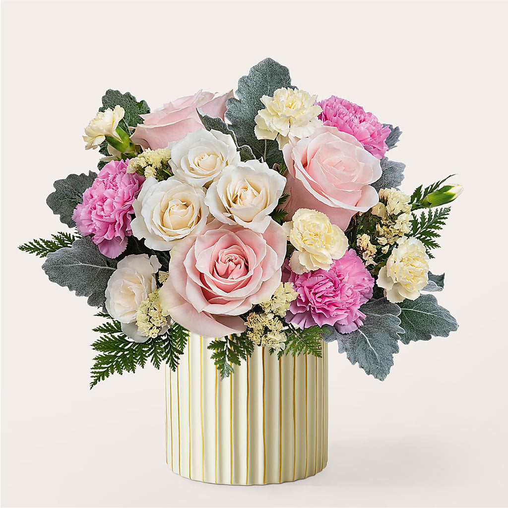 Blissful Moments Bouquet with Ivory Vase – Kroger, Cincinnati OH