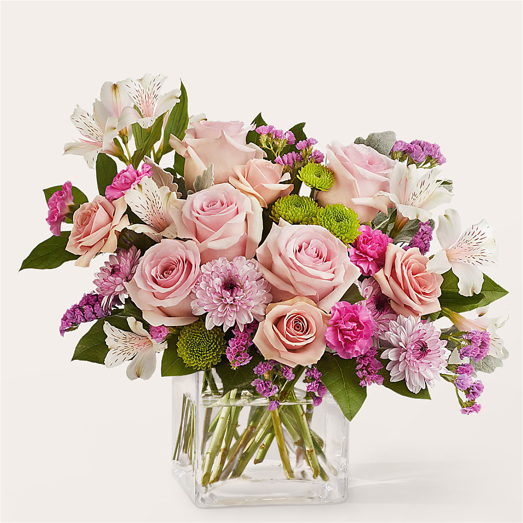 Pink Suede Bouquet – Kroger, Cincinnati OH