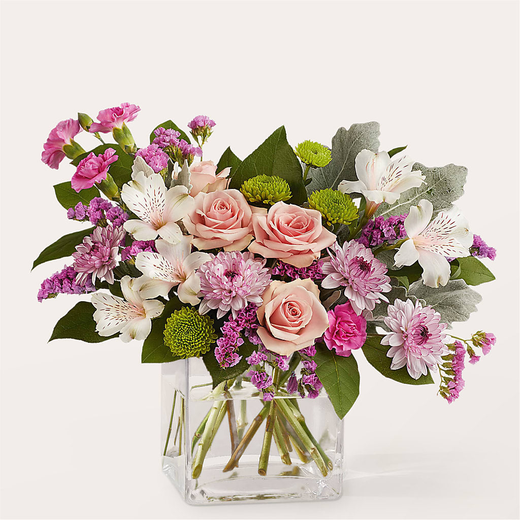 Pink Suede Bouquet – Kroger, Cincinnati OH