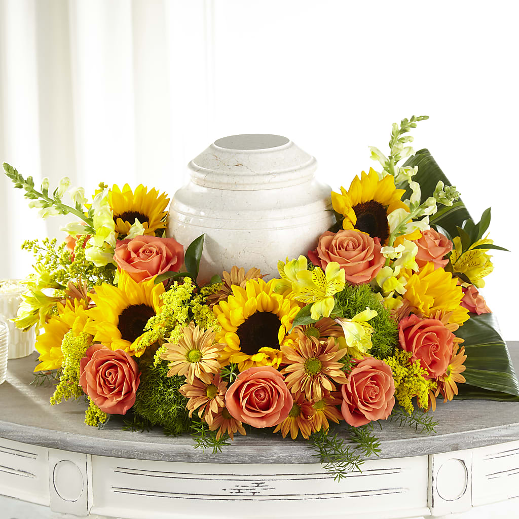 Faithful Sunflower Cremation Adornment – Kroger, Cincinnati OH