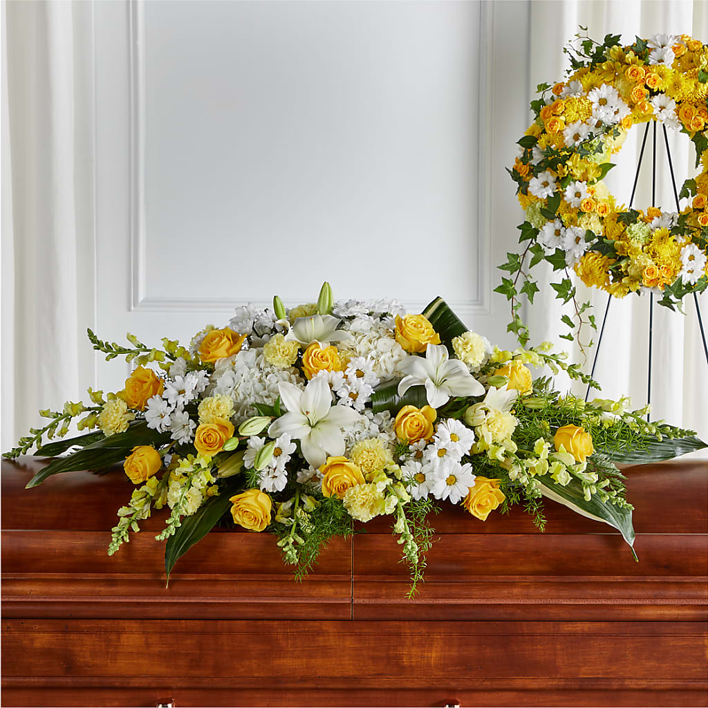 Golden Harmony Casket Spray – Kroger, Cincinnati OH