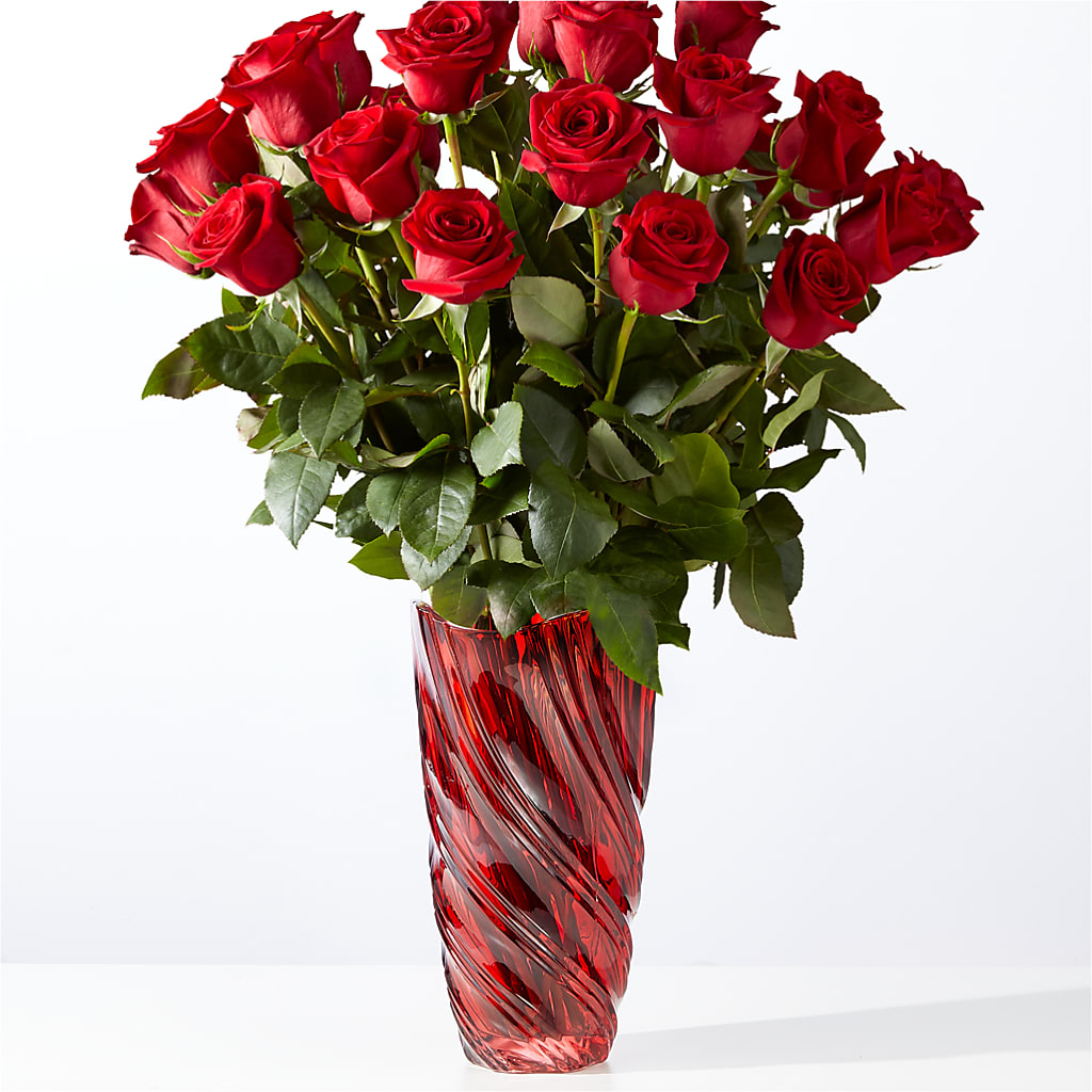 Classic Love Red Rose Bouquet with Luxe Swirl Vase – Kroger, Cincinnati OH