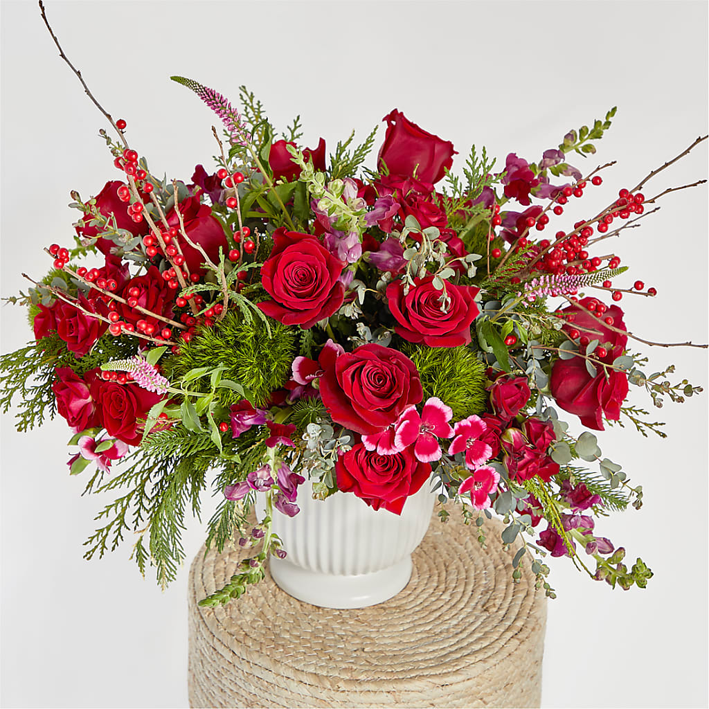 Big Red Bow Bouquet –  Kroger, Cincinnati OH