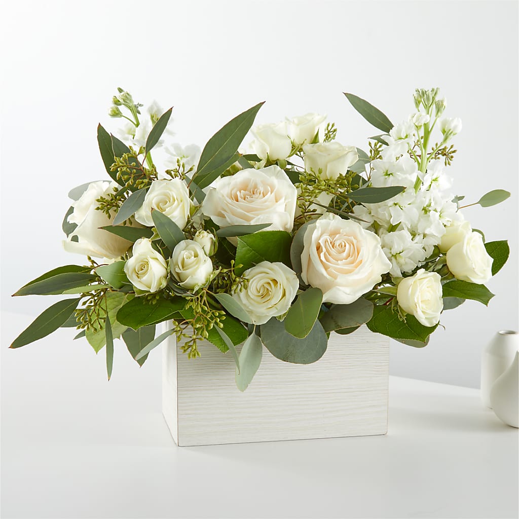 Fresh Linen Box Bouquet