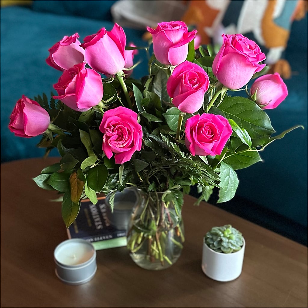 Long Stem Pink Rose Bouquet –  Kroger, Cincinnati OH