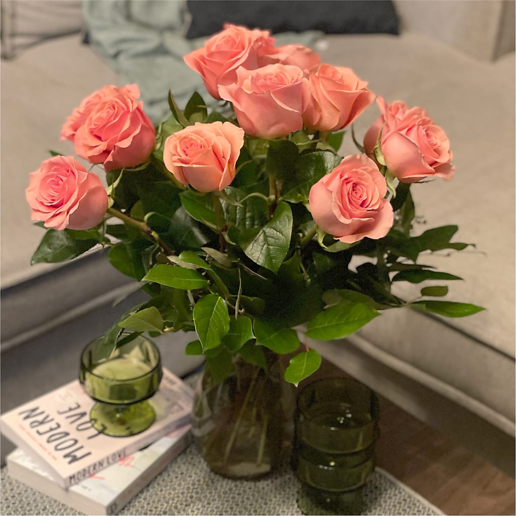 Long Stem Pink Rose Bouquet –  Kroger, Cincinnati OH
