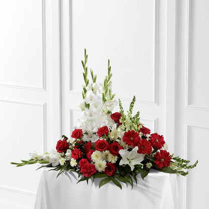 Crimson & White Arrangement –  Kroger, Cincinnati OH