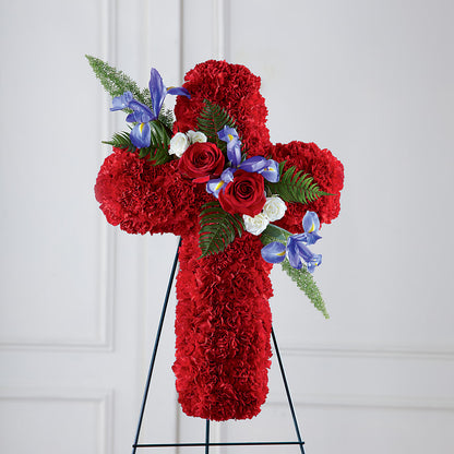 Faithful Hero Floral Cross –  Kroger, Cincinnati OH