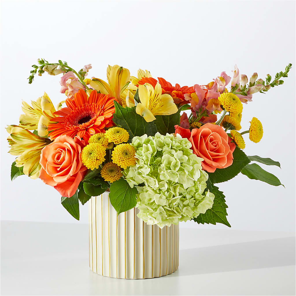 Autumn Sunshine Bouquet with Ivory Vase –  Kroger, Cincinnati OH