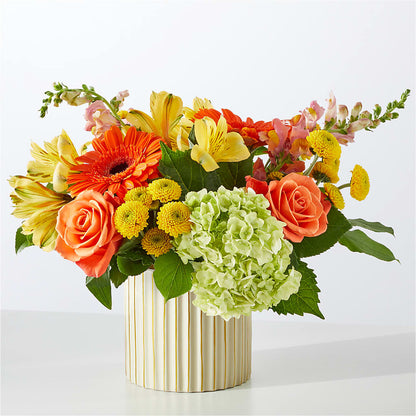 Autumn Sunshine Bouquet with Ivory Vase –  Kroger, Cincinnati OH