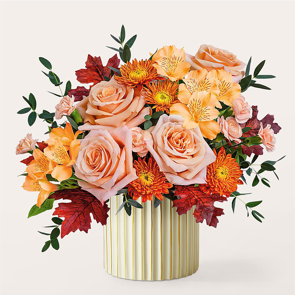 Spiced Latte Bouquet with Ivory Vase –  Kroger, Cincinnati OH