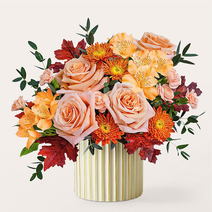 Spiced Latte Bouquet with Ivory Vase –  Kroger, Cincinnati OH