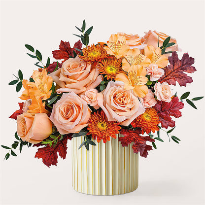 Spiced Latte Bouquet with Ivory Vase –  Kroger, Cincinnati OH