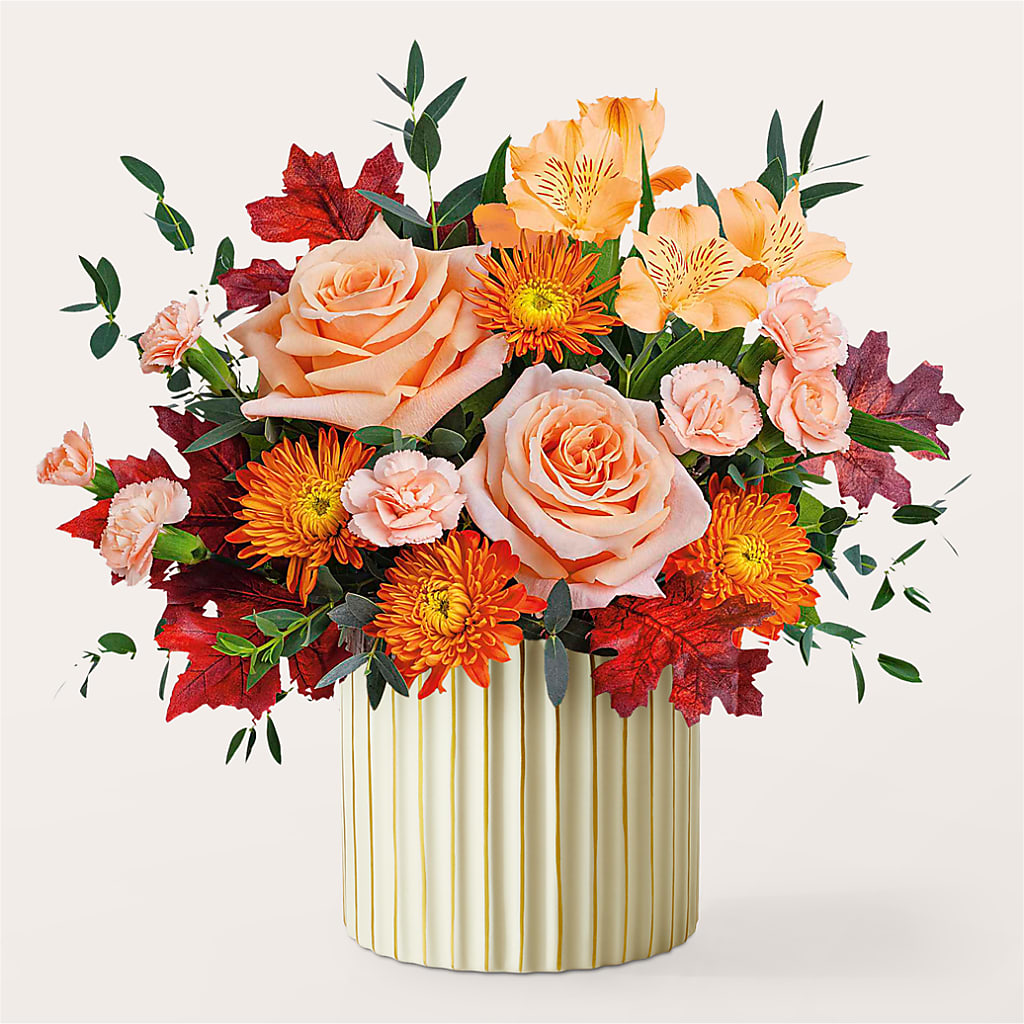 Spiced Latte Bouquet with Ivory Vase –  Kroger, Cincinnati OH