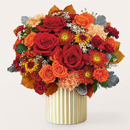 Merlot Bouquet with Ivory Vase –  Kroger, Cincinnati OH
